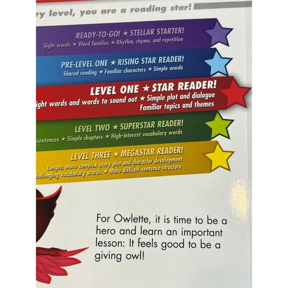 Owlette and the Giving Owl PJ Masks Leveled Reader Kids Fiction Book Sight Words - Picture 6 of 6